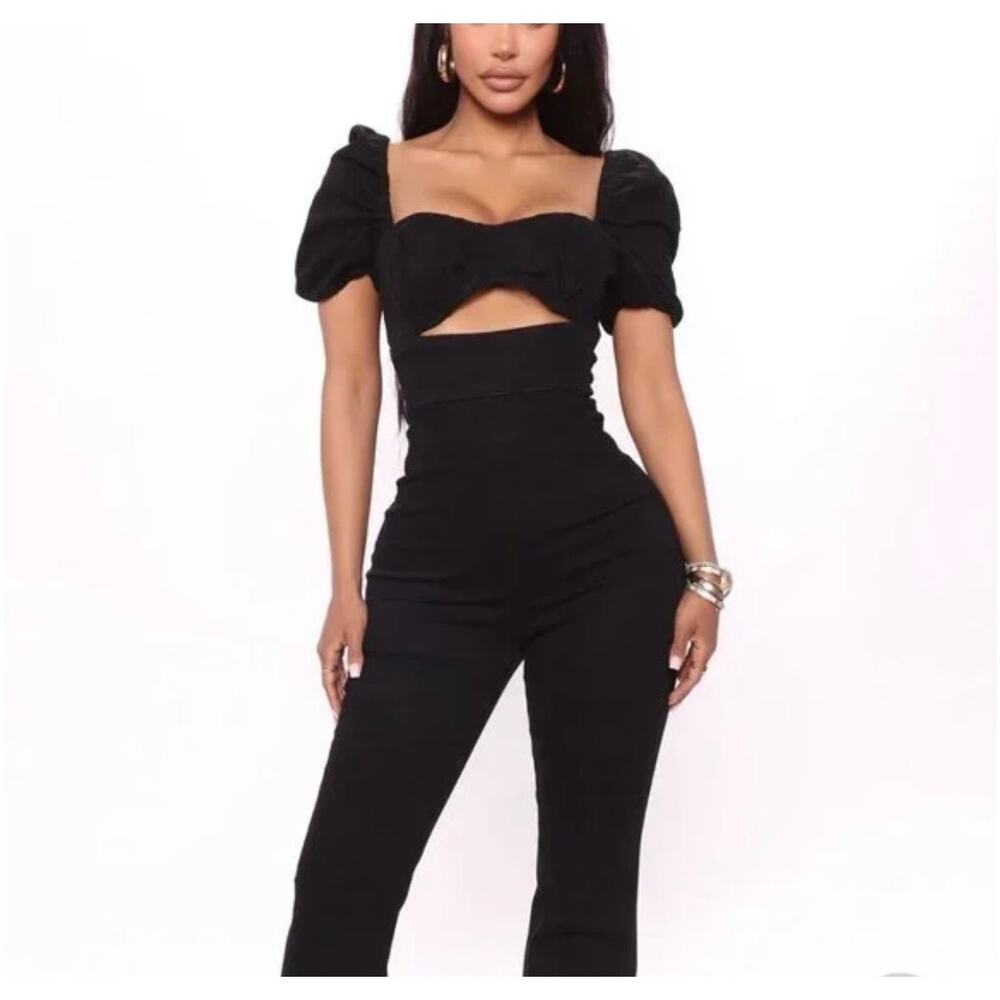 Fashion nova- Denim sweetie jump suit